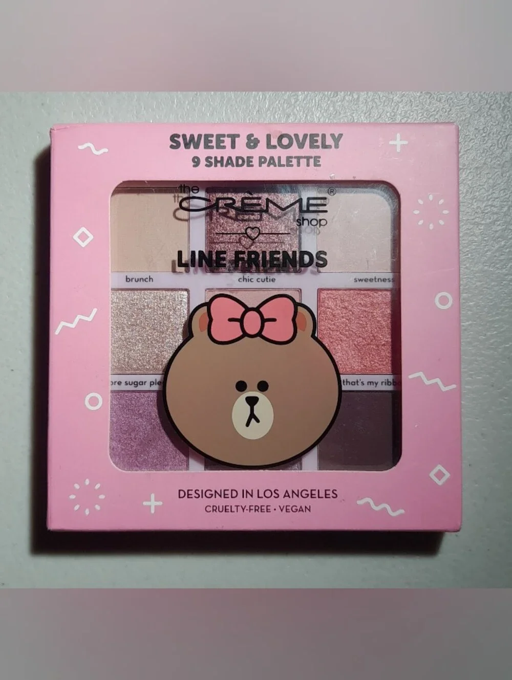 💖✨ LINE FRIENDS Choco Rosy Eyeshadow Palette 9 Shades 🌸🎀